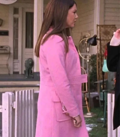 Gilmore Girls S04 Lauren Graham Pink Long Coat