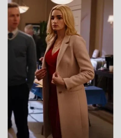 Ginny & Georgia Brianne Howey Beige Coat