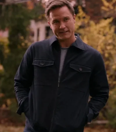 Ginny & Georgia Mayor Paul Black Cotton Jacket