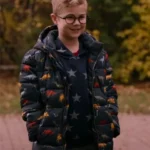 Ginny & Georgia S02 Austin Miller Dinosaur Puffer Jacket