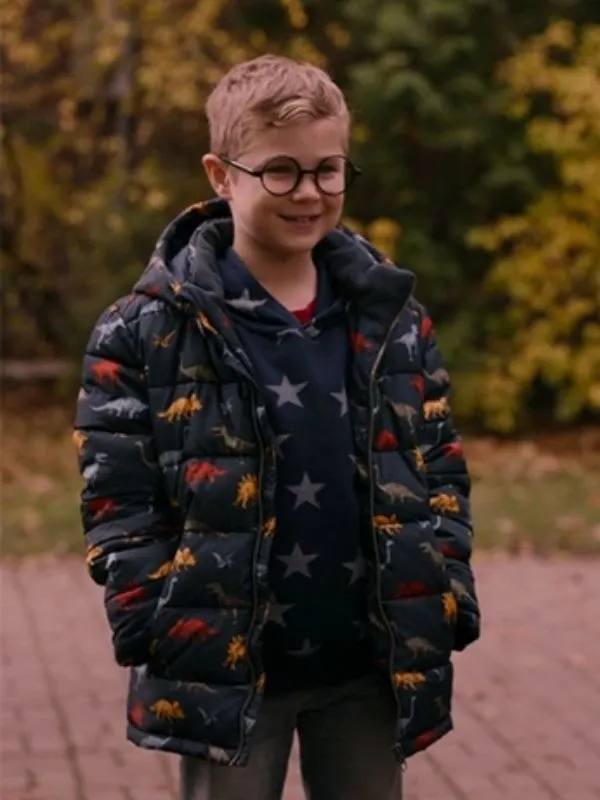 Ginny & Georgia S02 Austin Miller Dinosaur Puffer Jacket Ginny & Georgia S02 Austin Miller Dinosaur Puffer Jacket