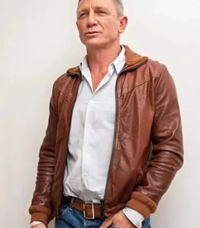 Glass Onion: A Knives Out Mystery Benoit Blanc Leather Jacket