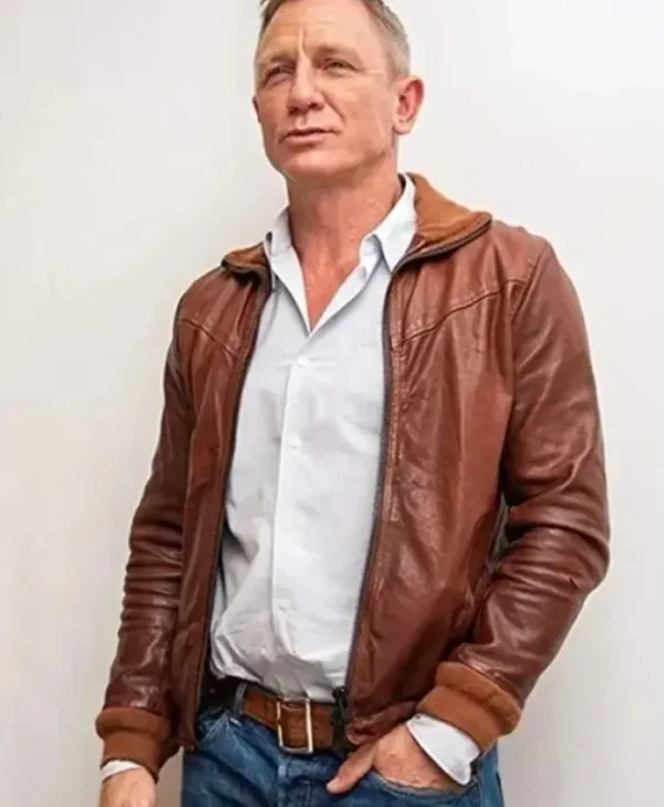 Glass Onion: A Knives Out Mystery Benoit Blanc Leather Jacket