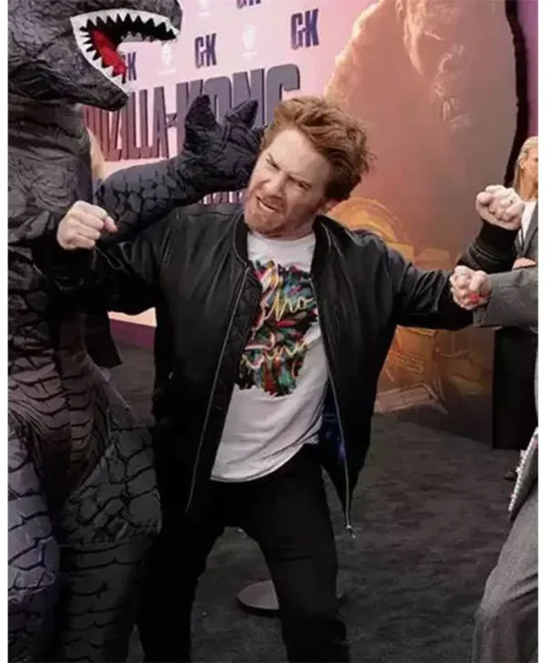 Godzilla X Kong Seth Green Black Bomber Jacket