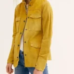 Good Trouble S04 Malika Williams Yellow Suede Jacket