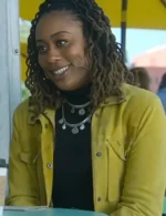Good Trouble S04 Malika Williams Yellow Suede Jacket