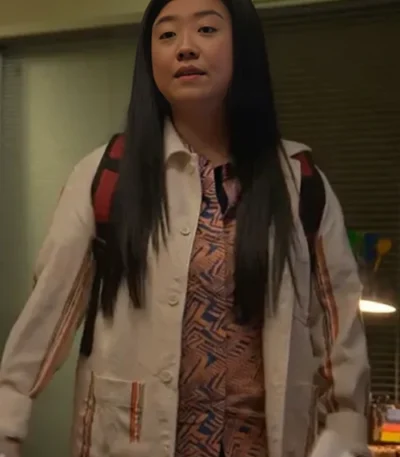Good Trouble Sherry Cola White Jacket