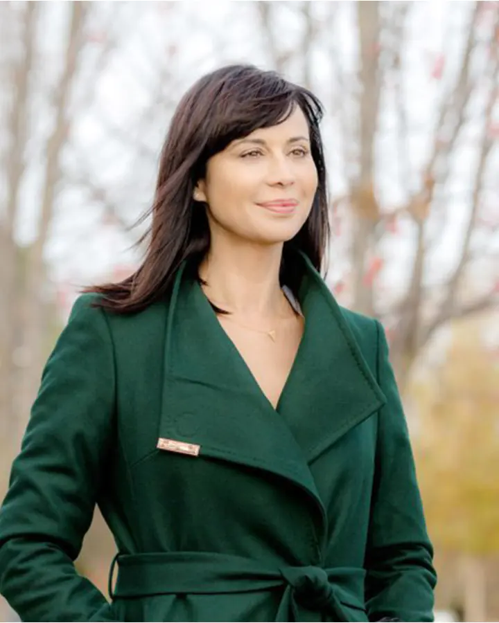 Good Witch Cassie Nightingale Long Green Coat Good Witch Cassie Nightingale Long Green Coat