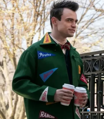 Gossip Girl 2022 Thomas Doherty Green Jacket