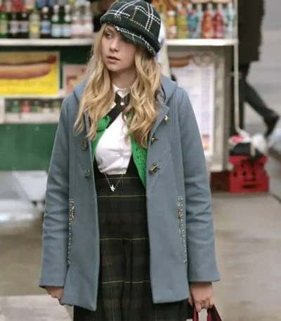 Gossip Girl Jenny Humphrey Grey Coat