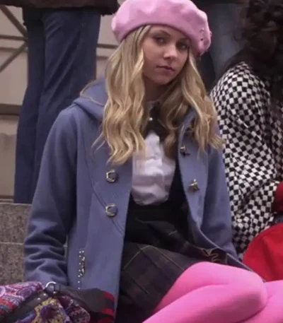 Gossip Girl Jenny Humphrey Grey Coat