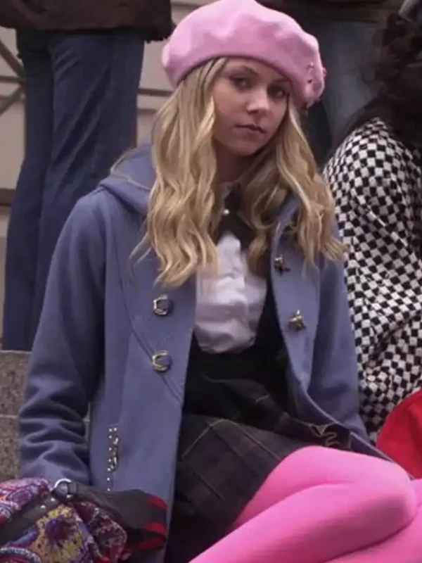 Gossip Girl Jenny Humphrey Grey Coat
