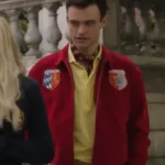 Gossip Girl Reboot S02 Max Wolfe Red Bomber Jacket