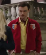 Gossip Girl Reboot S02 Max Wolfe Red Bomber Jacket