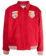 Gossip Girl Reboot S02 Max Wolfe Red Bomber Jacket