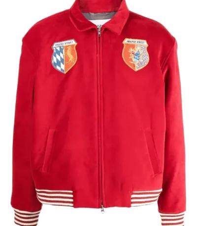 Gossip Girl Reboot S02 Max Wolfe Red Bomber Jacket