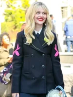 Gossip Girl S02 Emily Alyn Lind Black Coat