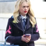 Gossip Girl S02 Emily Alyn Lind Black Coat
