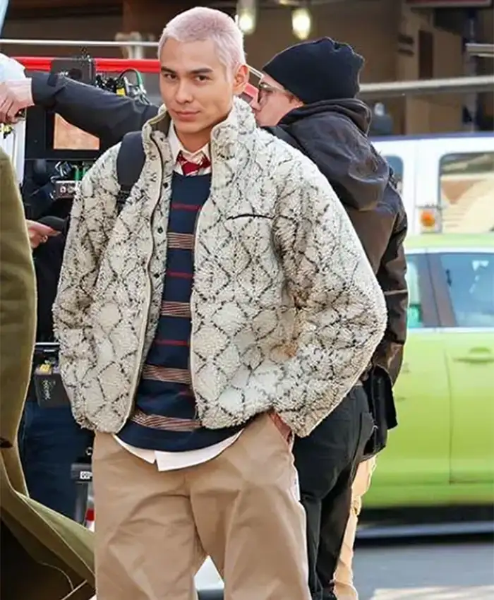 Gossip Girl S02 Evan Mock Fur Jacket Gossip Girl S02 Evan Mock Fur Jacket