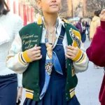 Gossip Girl S02 Jordan Alexander Green Varsity Jacket