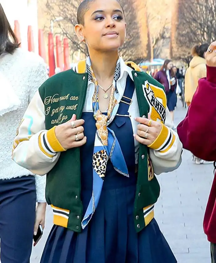 Gossip Girl S02 Jordan Alexander Green Varsity Jacket Gossip Girl S02 Jordan Alexander Green Varsity Jacket