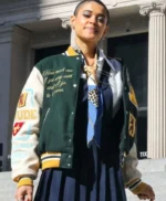 Gossip Girl S02 Jordan Alexander Green Varsity Jacket