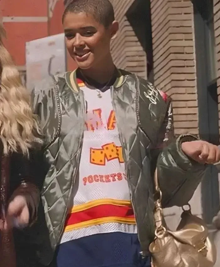 Gossip Girl S02 Jordan Alexander Quilted Bomber Jacket Gossip Girl S02 Jordan Alexander Quilted Bomber Jacket