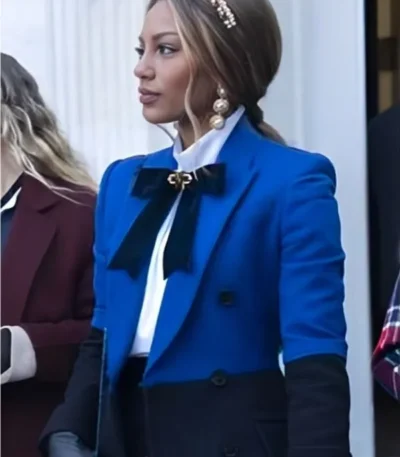 Gossip Girl S02 Savannah Lee Smith Blue & Black Coat
