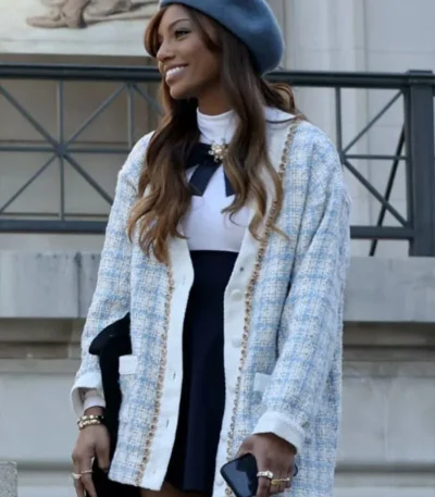 Gossip Girl S02 Savannah Lee Smith Blue Plaid Jacket