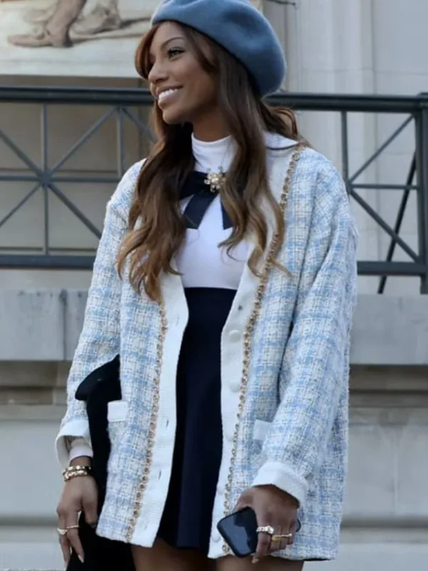 Gossip Girl S02 Savannah Lee Smith Blue Plaid Jacket