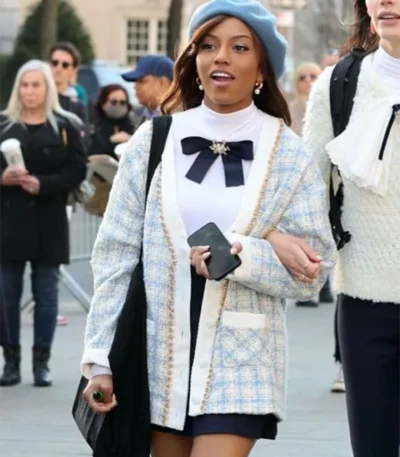 Gossip Girl S02 Savannah Lee Smith Blue Plaid Jacket