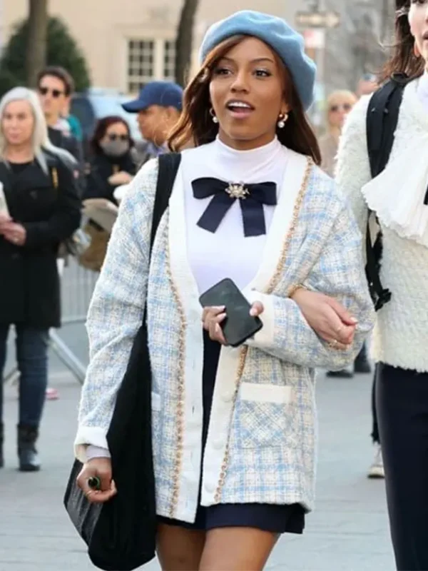 Gossip Girl S02 Savannah Lee Smith Blue Plaid Jacket