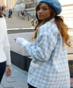 Gossip Girl S02 Savannah Lee Smith Blue Plaid Jacket
