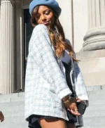 Gossip Girl S02 Savannah Lee Smith Blue Plaid Jacket