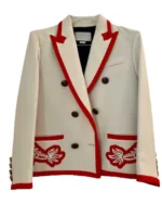 Gossip Girl S02 Savannah Lee Smith Red Piping White Blazer