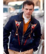 Gossip Girl S02 Thomas Doherty Billiards Printed Jacket