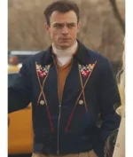 Gossip Girl S02 Thomas Doherty Billiards Printed Jacket