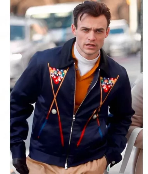 Gossip Girl S02 Thomas Doherty Billiards Printed Jacket Gossip Girl S02 Thomas Doherty Billiards Printed Jacket