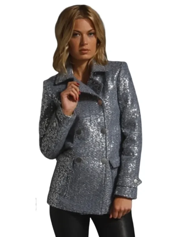Gossip Girl S05 Blair Waldorf Sequin Peacoat