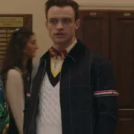 Gossip Girl SO2 Thomas Doherty Blue Check Jacket