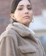 Gossip Girl Zión Moreno Fur Jacket