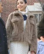 Gossip Girl Zión Moreno Fur Jacket