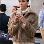 Gossip Girl Zión Moreno Fur Jacket
