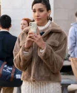 Gossip Girl Zión Moreno Fur Jacket