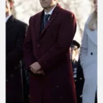 Gotham Knights 2023 Misha Collins Maroon Coat
