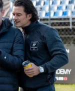 Gran Turismo 2023 Orlando Bloom Black Bomber Jacket