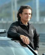Gran Turismo 2023 Orlando Bloom Black Bomber Jacket