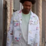 Grand Crew S02 Echo Kellum Printed White Shirt