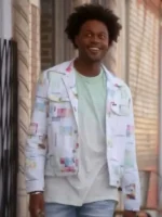 Grand Crew S02 Echo Kellum Printed White Shirt