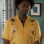 Grand Crew S02 Echo Kellum Printed Yellow Shirt